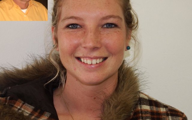 Tanya Kleynhans.  Inlas: Theo Kleynhans, Tanya se pa, wat 5 jaar gelede tragies tydens die neerstort van ‘n 2-sitplek  mikroligte vliegtuig omgekom het